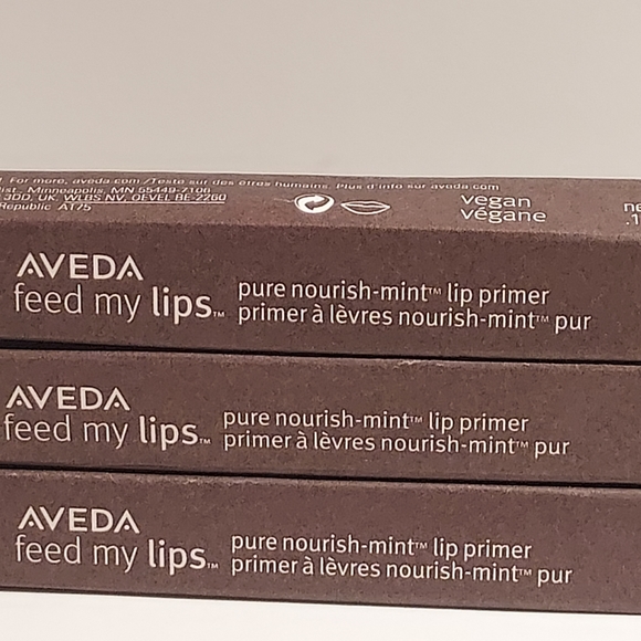 AVEDA *Feed My Lips Pure Nourish-Mint Colorless Lip Primer*/ 0.1 oz / New in box - Picture 4 of 6